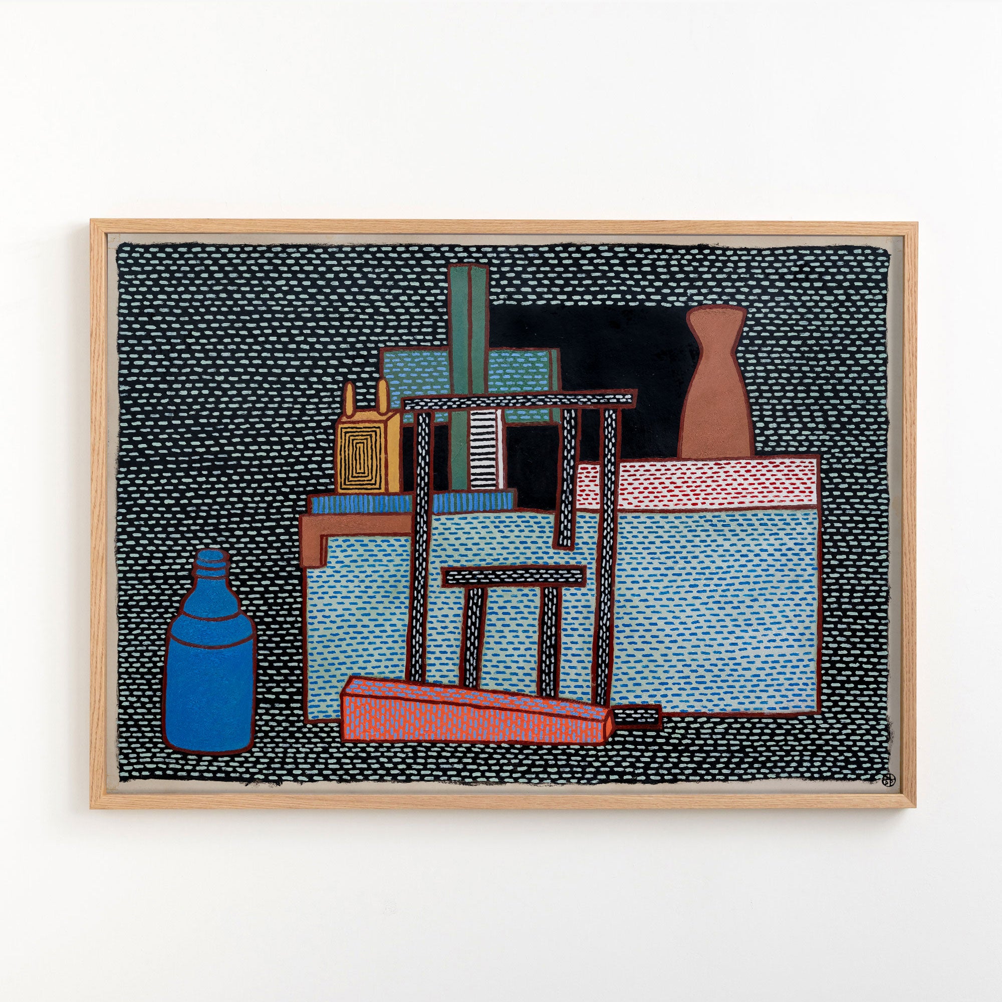 Collection edition shown in an oak frame