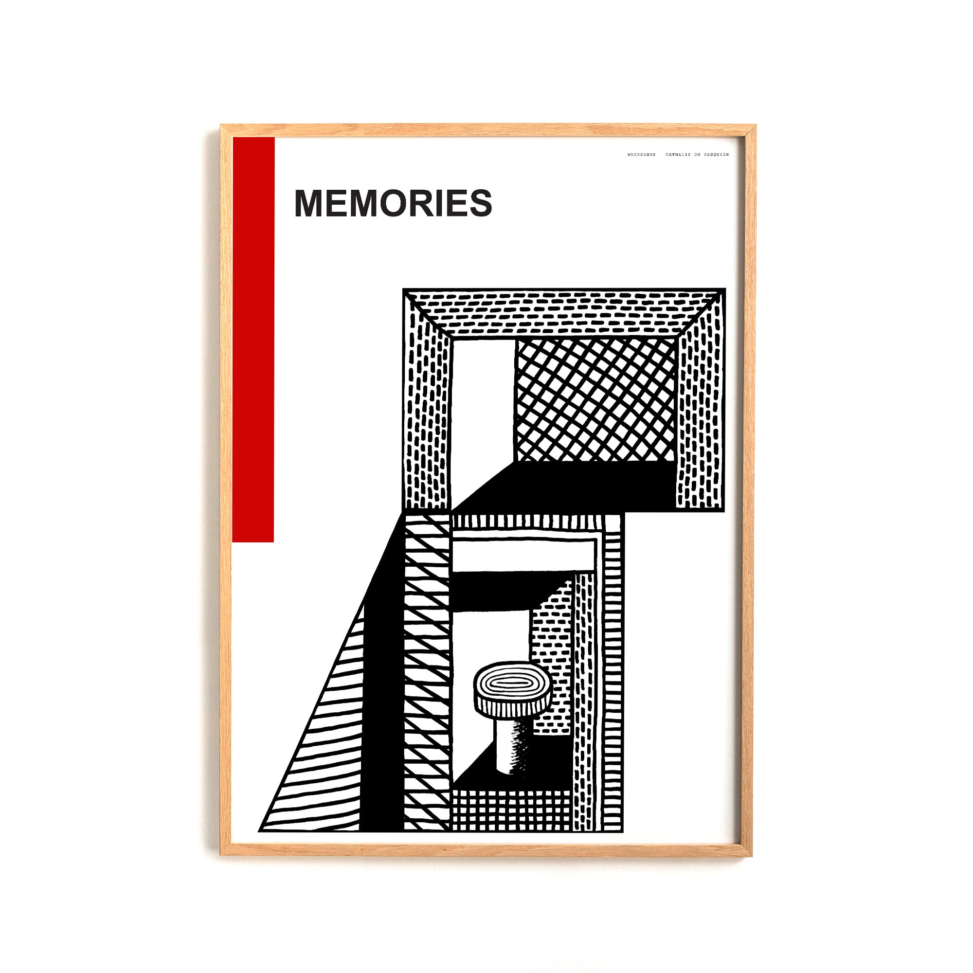 Memories shown in an oak frame